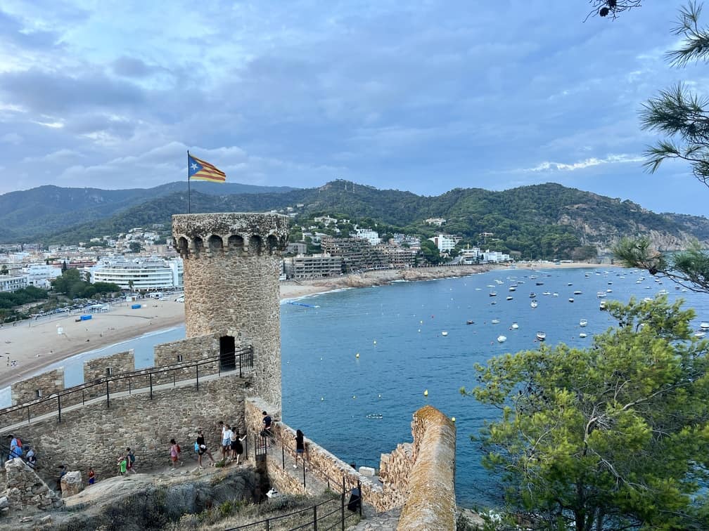 The castle in Tossa de Mar, Spain is worth visiting.