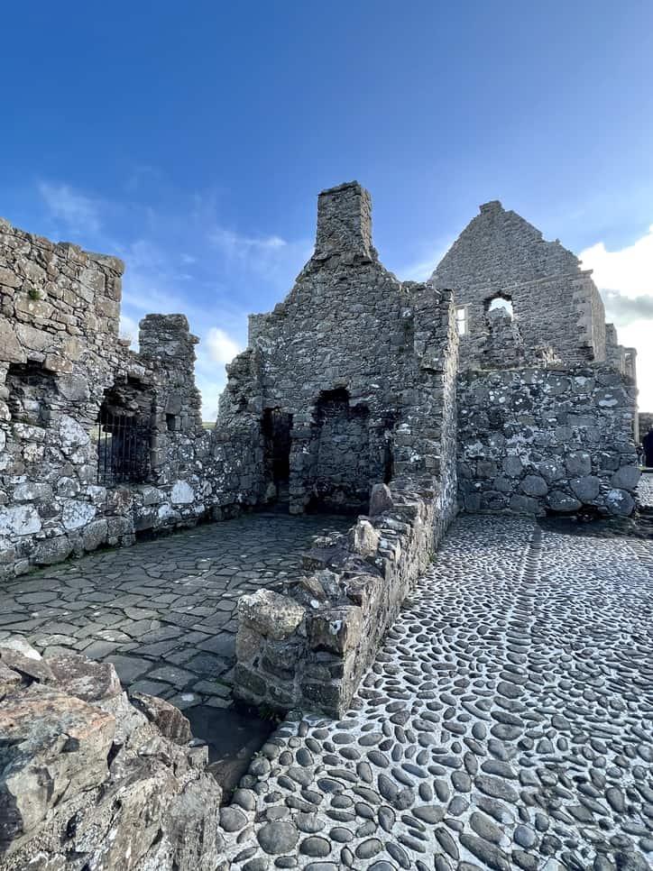 Ruins of Dunluce Castle in Northern Ireland.